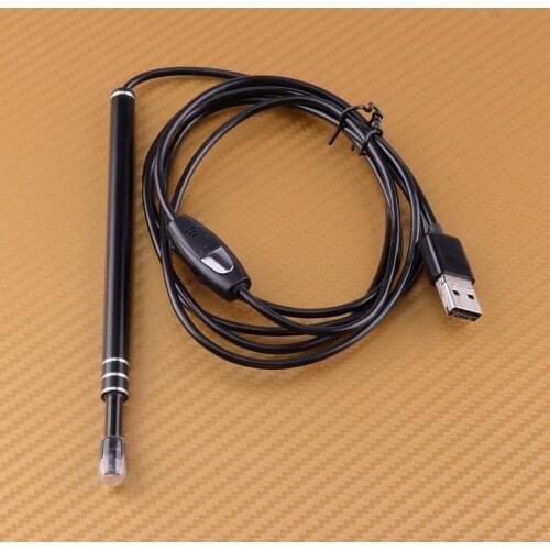 Digital LED Otoscope Ear Spoon Endoscope HD Visual Camera Scope Earwax Removal Cleaning Kit Tool Fit for PC MAC Phone