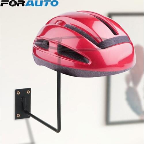 FORAUTO Motorcycle Helmet Holder Aluminum Hanger Support Helmet Display Stand Wall Mounted Hook Rack