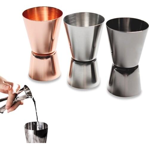 15/30ML Double Sided Cocktail Liquor Stainless Steel Measuring Cup 0.5oz/1oz Bartender Drink Mixer Jigger Shot Bar Measure