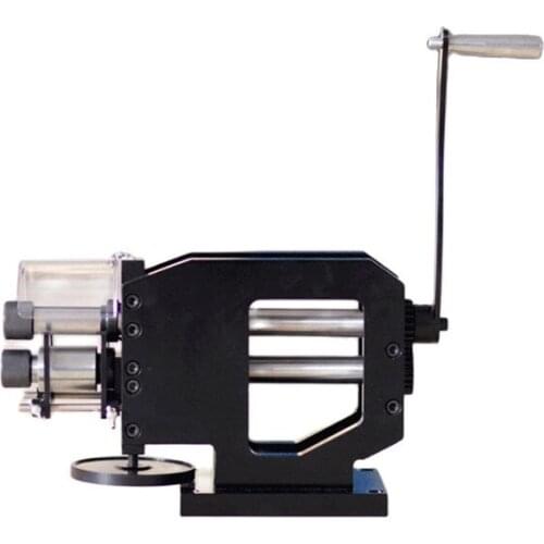 Belt Leather Embossing Pattern Wheel Rolling Roller Printing Machine Leather Belt Stamping Creasing Guitar Straps Logo