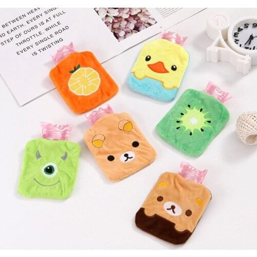 Cute Cartoon Mini Hand Warmer Portable Girls Hand Warm Hot Water Bottle Mini Hot Water Bottles Pocket Hand Feet Hot Water Bags