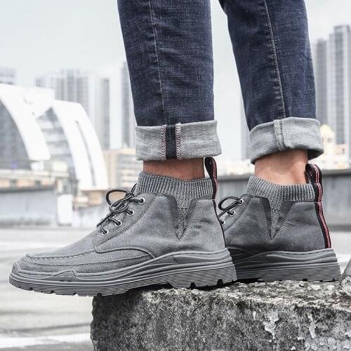 Man winter for riding sport footwear mens heels brown hombre high sole fashion invierno shoe top heel martins Mens oxford shoes