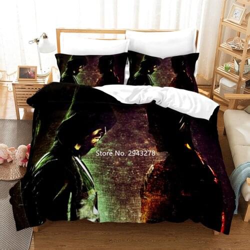 Mens Favorite TV Series Fantasy and Mystery Digital Print Bedding Home Coat and Pillowcase Deluxe Full Size Bedding Set