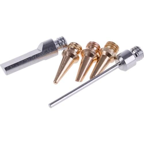 5Pcs/Lot Soldering Iron Tool Set Portable HS-1115K Butane Gas Electric Soldering Iron Kit Welding Kit Torch Pen Tool