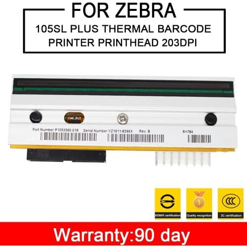 Thermal printer print head For Zebra 105SL Plus 203dpi barcode printer label printers Spare Parts P1053360-18 High Quality New