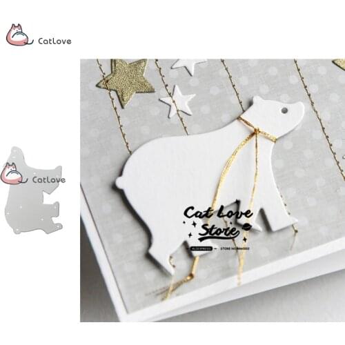 Polar Bear Animal Metal Cutting Dies Stencils For DIY Scrapbooking Paper Card Decorative Craft Dies Embossing Die Cuts New 2019