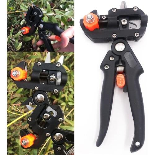Professional Garden Grafting Pruner Tool Fruit Tree Vaccination Multi-function Bud Cutter Shears Scissor Hand Gardening Tools