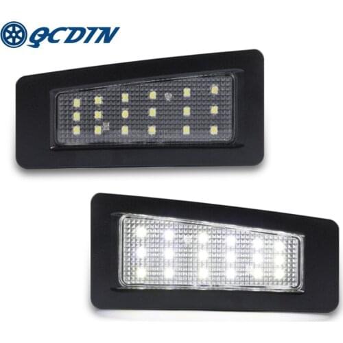 QCDIN 12V 6000K LED Car License Plate Light Number Plate Lamp MAZDA CX-3 Car Signal Lamp External Part