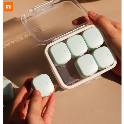 Xiaomi Youpin Jordan&Judy Distributed portable mini sealed pill box Small and easy to carry free combination multiple seals