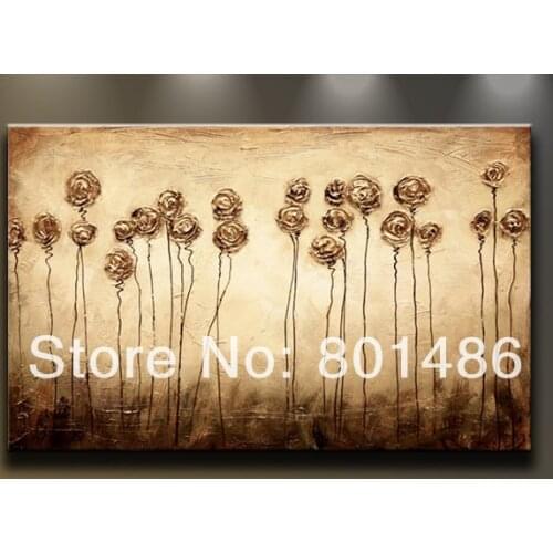 Hand Painted Abstract Canvas Wall Art Floral Painting Modern Decor Artwork for Living Room Bedroom Home Decoration Drop shipping
