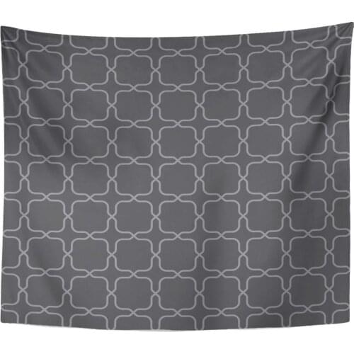 Gray Abstract Vintage Trellis Lattice Pattern Labels Packaging and Applications Green Tapestry Home Decor Wall Hanging