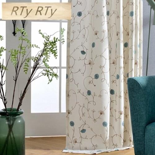 Window Home Decorative linen Blackout Curtains for Living Room Bedroom Stitching curtain custom made