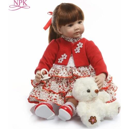 6-9M baby size 60CM reborn toddler girl princess doll surprice Silicone vinyl Bonecas girl kid bebes reborn handmade