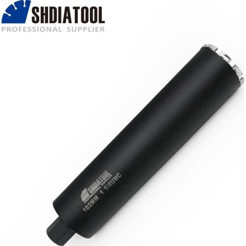 SHDIATOOL 1pc Wet Drill Core Bits for High PSI/Reinforced Concrete 1-1/4" UNC Thread Diamond Drilling Bit