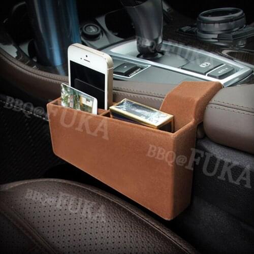 Universal Car Inner Cell Phone Cards Pocket Storage Box Holder Container Claret Fit for 5 Series F10 520