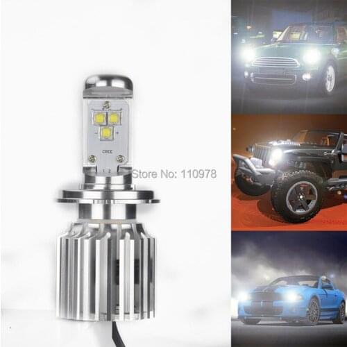 High Power 30W White H4 9003 HB2 T6 CREE Chips LED Hi/Lo Motorcycle Headlight Bulb Built-in Resistor LED Head Lights