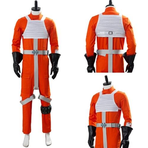 Star Cosplay Wars X-WING Rebel Pilot Jumpsuit Cosplay Costume Uniform Suit Halloween Carnival Costumes