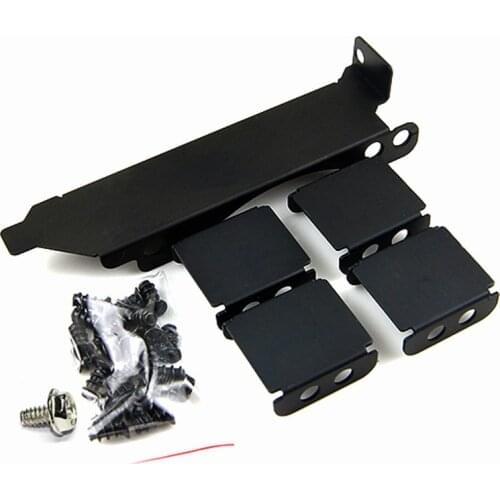 1 Set Dual Fan Mount Rack PCI Slot Bracket for video card 3x 8cm / 9cm fan