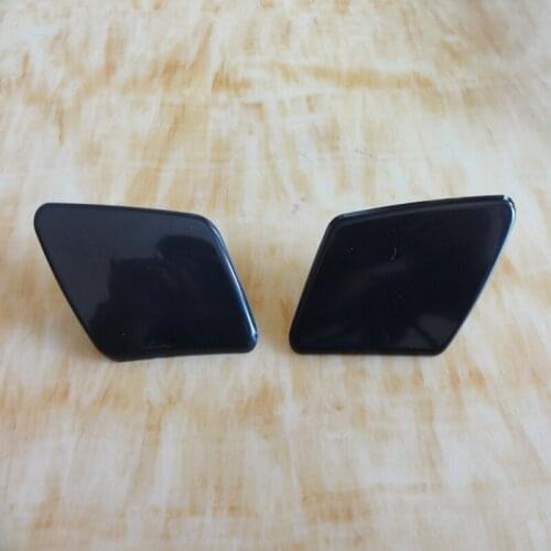 1 Pair Front Bumper Headlight Washer Nozzle Spray Covers Caps Left Right for VOLVO S40 V50 2005-2007