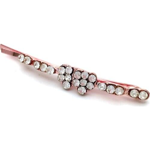 1pcs New Hot Styles Double Heart Crystal Hair Pins Barrettes Love Rhinestone Hairgrips Hair Clip Accessories Jewelry For Women