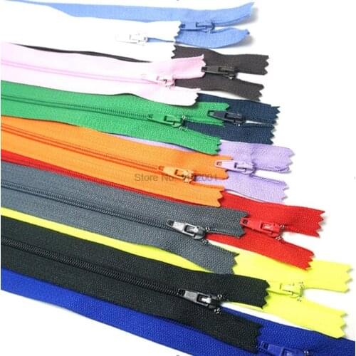 100bags 100pcs/bag 20cm Long Invisible Zippers DIY Nylon Coil Zipper For Sewing Clothes Accessory