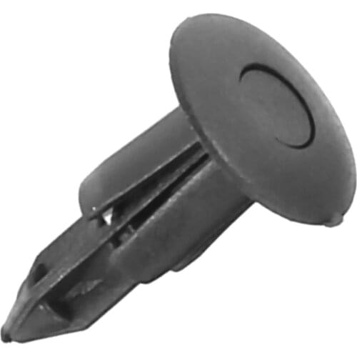 50x Plastic Rivet Bike Fairing Trim Panel Fastener Clips 6mm For Honda Yamaha Black