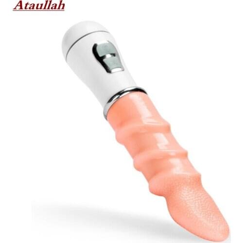 Ataullah Charging Sex Toys For Women Realistic Oral Tongue Vibrators Erotic Clitoris Vagina Vibrating Female Masturbation ST010