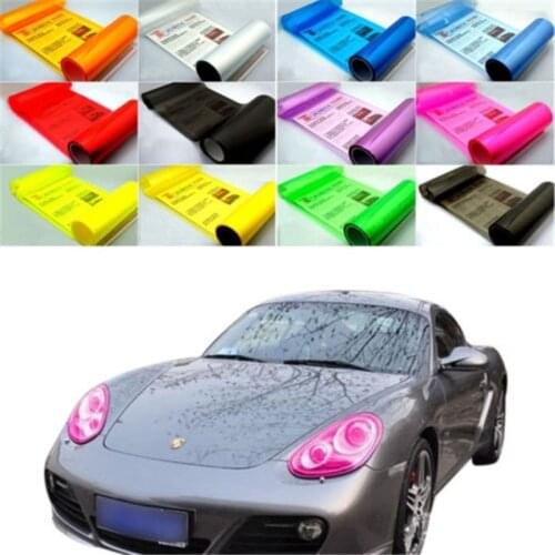 Auto Car Smoke Fog Light Headlight Taillight Tint Vinyl Film Sheet Sticker Waterproof Protective Tintting Car Sticker Accessorie