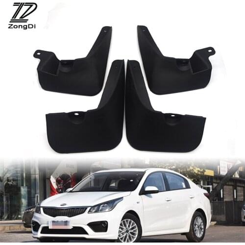 ZD Car Front Rear Mudguards For 2006 2007 2008 2009 KIA RIO 4-Door Sedan LX SX accessories Mudflaps Car-styling 1Set Fenders