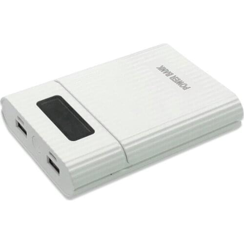 Power bank case without battery Weld-free LCD 4x18650 charger DIY charging treasure box battery storage