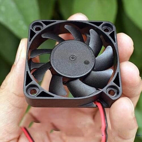 Electric Radiator Cooling Fan DC12V-24V 18V 50mm*50mm Mini Brushless Fan Black Silent Quiet Small Micro 5010 Cooling Fan