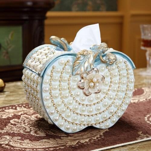 EUROPEAN LUXURY RESIN STORAGE BOX DECORATION HOME LIVINGROOM DESKTOP DRAWER ORNAMENTS COFFEE TABLE TISSUE BOX FIGURINES CRAFTS
