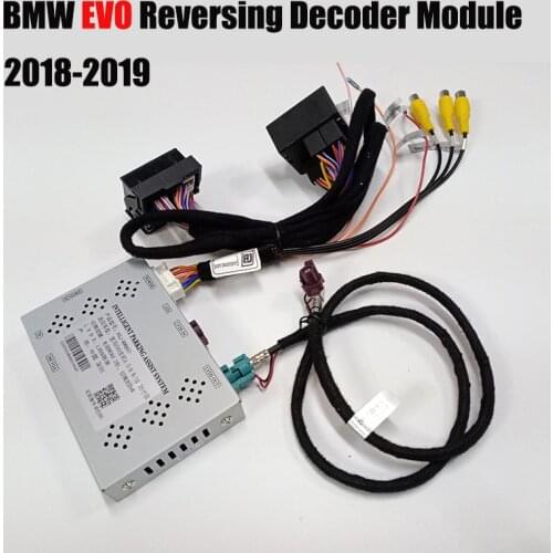 Car camera interface for BMW EVO system F15 F16 F20 F30 F48 2018 2019 track reversing image decoder module rear backup parking