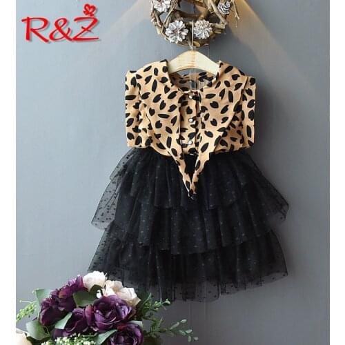 R&Z 2019 Girls New Set Fashion 2 Piece Leopard Print Skirt Set Baby Girl Clothes Kids Clothes Girls Детский Костюм Костюм