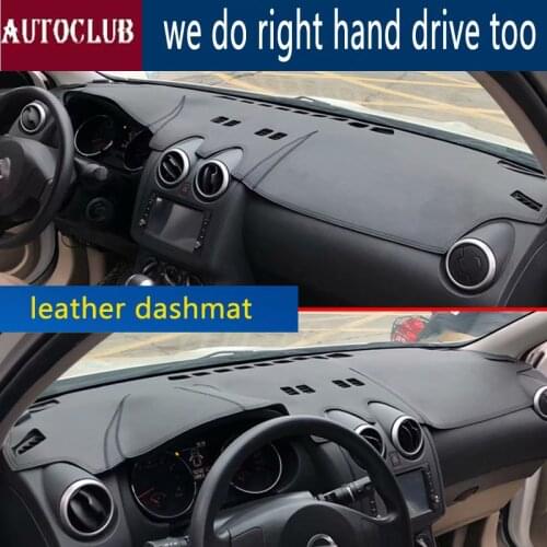For Nissan Qashqai Dualis J10 2006-2013 Leather Dashmat Dashboard Cover Pad Dash Mat SunShade Carpet Custom 2007 2008 2009 2010