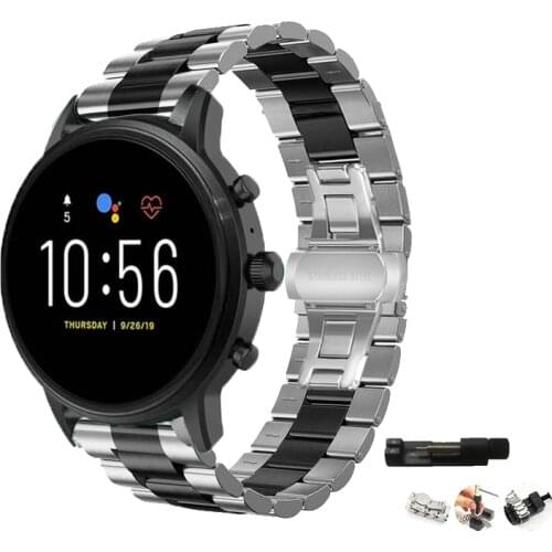 22MM Stainless Steel Metal Straps For ZTE Quartz ZW10 Smart Watch Band Quick Release Bracelet For MOTO 360 46MM Version Correa