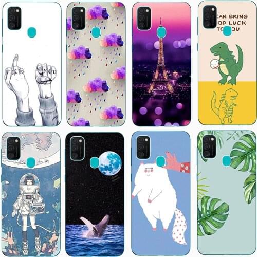 For Samsung Galaxy M21 Case Shockproof Silicone Phone Case for Galaxy M21 Case Protection phone case for Galaxy M21 Covers Funda