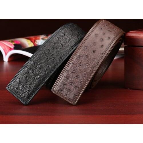 2020 new fashion 3.8cm belt high quality men women genuine strap Ostrich Skin leather belt luxury free shipping