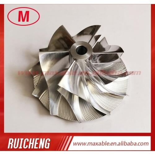RHF5 39.20/52.50mm 6+6blades high performance Turbocharger milling/aluminum 2618/billet compressor wheel