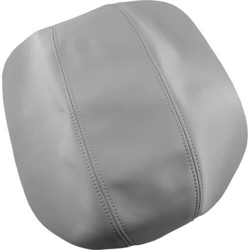 Grey Car Microfiber Leather Console Center Armrest Box Lid Cover Accessories Fit For Volvo S80 1999-2002 2003 2004 2005 2006