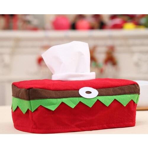 Christmas Tissue Box Foldable Ornamental Elf Tissue Box Cover Creative Tissue Box Decorations for Home Tissue Holder for Gifts