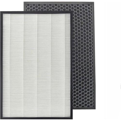 For Sharp Air Purifier KC-D50-W,KC-E50,KC-F50,KC-D40E Replacement Hepa Filter 40*22*2.8 cm +Actived Carbon Filter 40*22*0.8cm