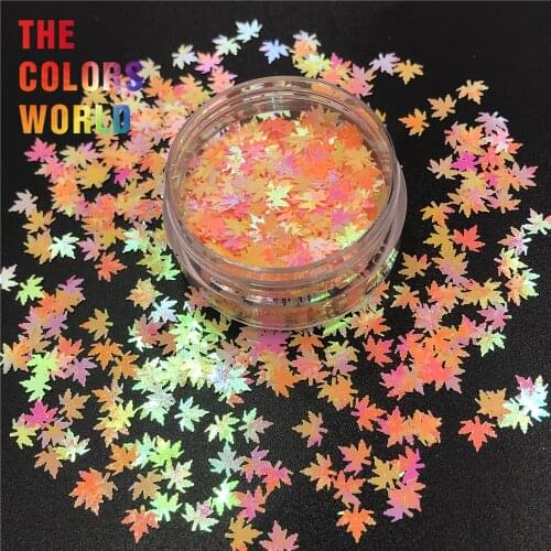 TCT-321 Autumn Leaf Maple Leaf 5MM Nail Glitter Nail Art Decoration Body Art Face Paint Makeup Tumbler Crafts Accessories DIY
