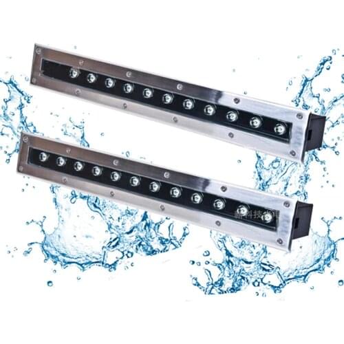 LED Ground Light RGB Outdoor Floor Light 18W 12W 9W DC12V Yard Wall Washer LED Stairs Buried Underground Recessed Lamp AC 240V