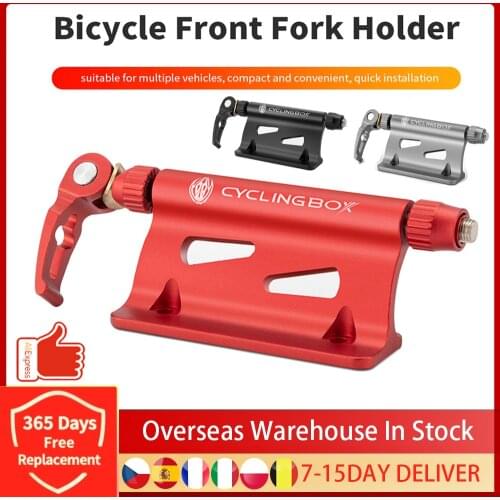MTB Road Bike Rack Quick-Release Fork Installation Mount Holder Lock Truck Cycle Mount Bracket Rack Block Bicycle Accessories