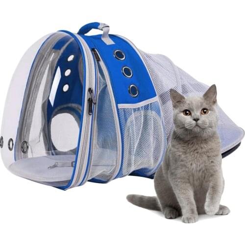 Cat Carrier Bag Cat Cage Backpack Bag Travel Pet Expandable Breathable Dog Backpack Transparent Bags Carrier Pet For Cat