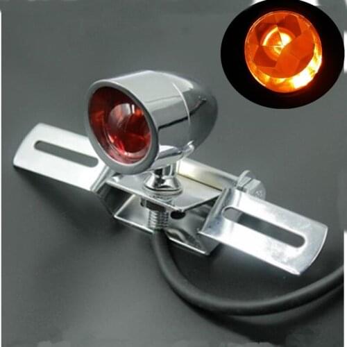 Motorcycle Rear Brake Running License Chrome Tail Light For Harley Honda Yamaha Suzuki Ducati KTN BMW