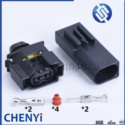 1set 2 pin 3.5mm male or female 50290756 Automotive waterproof connector Ignition coil generator wiring harness plug