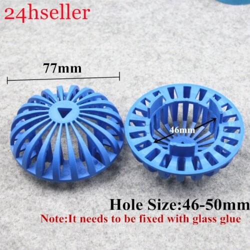 1pcs Pvc Aquarium water permeable accessories Aquarium glass permeable mesh Across the water Aquarium filter Clamp holes 46-50mm
