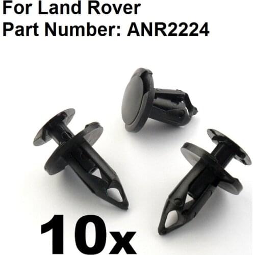 10x For Land Rover Wheel Arch Clips- Bumper Wing Lining Splashguard Shields P38 etc, ANR2224